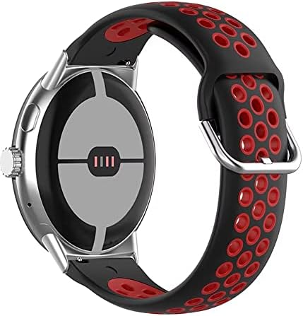 ipartsonline силиконски каиш компатибилен за Google Pixel Watch Watch Smartwatch Заменски замена за дишечки спортови нараквица