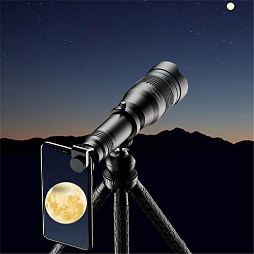 SJYDQ HD 60X Телефонски леќи Супер Телефото Зум Монокуларен телескоп за активности на отворено за патување на плажа Спорт мобилен