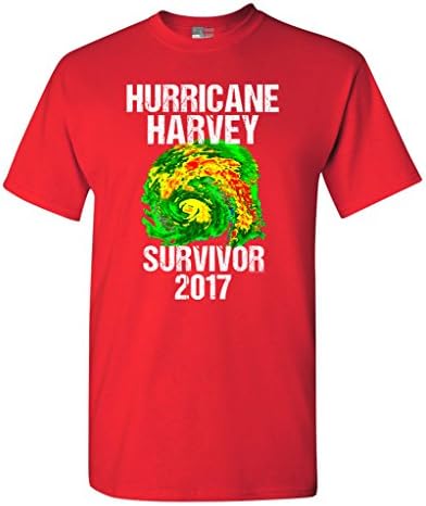 Ураганот Харви Бура преживеан Хјустон Тексас 2017 ДТ за маици за возрасни