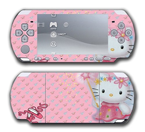 Здраво Кити розови чевли самовила за самовила магија видео игра винил декларална налепница на кожата на Sony PSP PlayStation Protable Slim 3000 Series