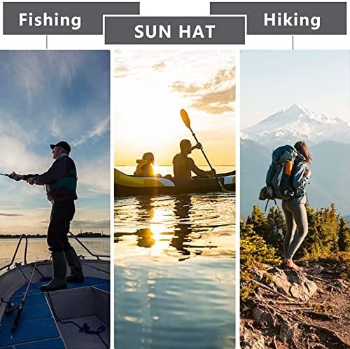 АЈГ Отворено риболов капа, преклопна upf 50+ заштита, капа за сафари риболов пешачење за кампување градинарство