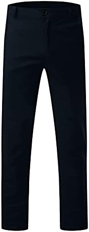 Машка Мода Секојдневен Среден Струк Тенки надворешни панталони за мажи Тенок фит Цврст Џеб панталони со Целосна Должина атлетски панталони