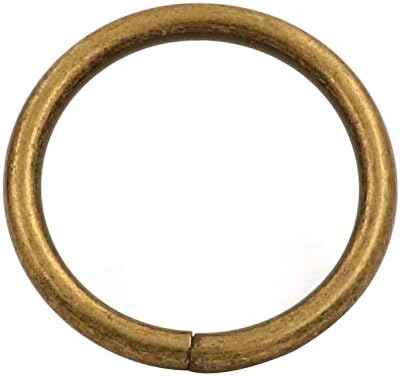 Генерички метал бронзен ануларен прстен тока 1.2 Внатрешен дијаметар јамка прстен за пакет чувари од 10