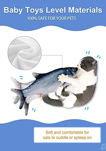 Монкидол риба, играчки за мачки, мобилна играчка со мачки, реална симулација на риби, играчки за мачкање со рибини, дејство активирајте играчки