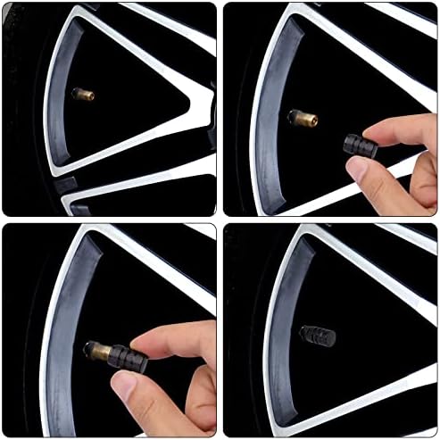 Aiex 12pcs Valve Cap Cap, алуминиумски вентил матични капаци на гуми со капаци на гуми за гуми за гуми за гуми на гуми за капаци на вентили