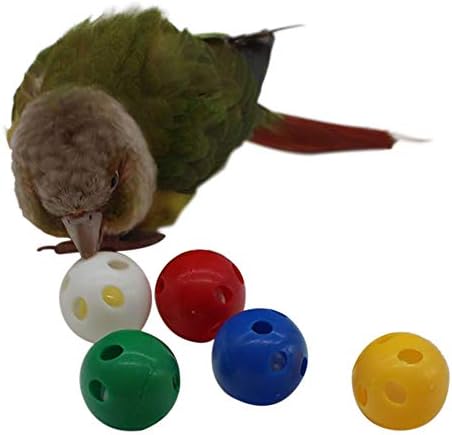 Qbleev 5 пакувања Bird Bell Bells Setts за џвакање за обука за играње, шарен папагал кафез третирај играчка за кокатиел паракет conure budgie,