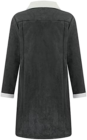 Јакни за мажи машка британска стил цврста боја со долг палто модерно топло волнено палто јакни