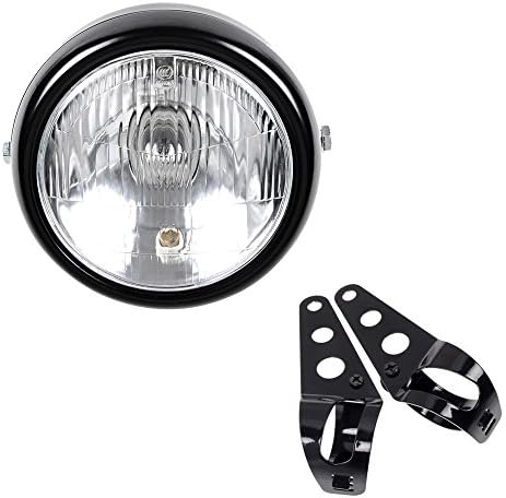 Astra Depot 6,5 Round LED LED HI/LO Fight Blight Foglamp + Bracket Motorcycle Cafe Racer StreetFighter