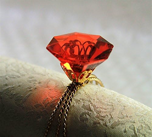QN17030101 Голем црвен чист дијамантски прстен за салфетка, прстен за венчавки од салфетка 12 парчиња