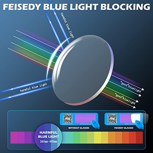 Feisey Classic Cat Eye Сино светло блокирање на очила жени преголема пеперутка компјутерска очила B9092
