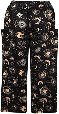 Miashui женски обични панталони ромпер жени мода случајно печатење тросјуер, остави лабава еластична плус големина обични панталони за