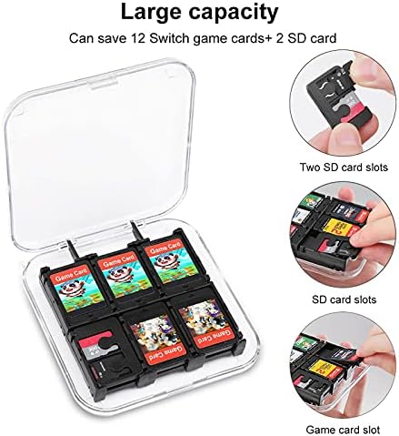 Кутија за складирање на картички за вселенска авантура, тврдо заштитен организатор кутија за Nintendo Switch