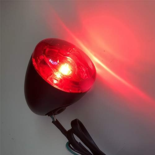 HTTMT- Црн црвен заден сигнал за сигнал за сигнал, компатибилен со 92-16 Harley Sportster XL 883 1200 [P/N: MT224-017R]