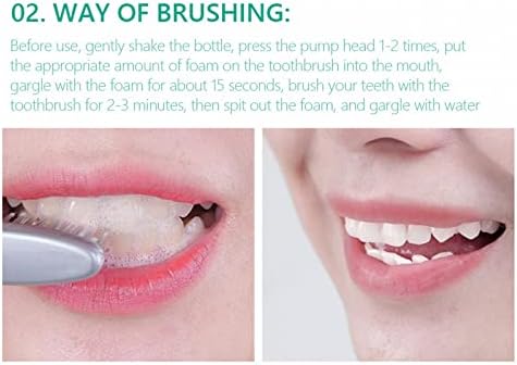 Чистење на пена за заби свеж здив чистење на заби дамки за заби кариес помалку цврста чистење на забите пена два начина за употреба на паста за заби од 60 мл за возрас