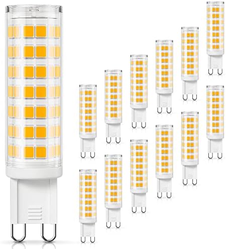 Dicuno G9 LED Сијалица Dimmable, 4W , 430lm Топло Бело 3000K 120V, Би-пински Керамички База Сијалица ЗА Лустерот, Дома Осветлување