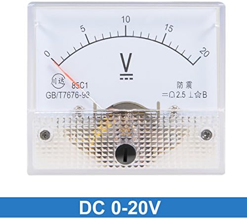 Uxcell DC 0-20V аналоген панел мерач на напон на напон 85C1 2,5% маргина на грешка