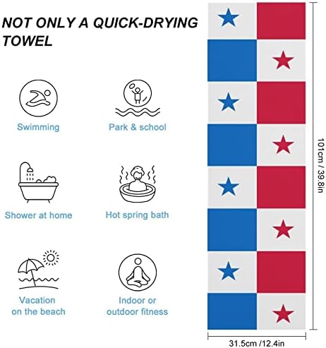Панама знаме Брзо суви крпи за миење садови високо апсорбирани крпи на лицето лице за рачни крпи за бања бања хотел