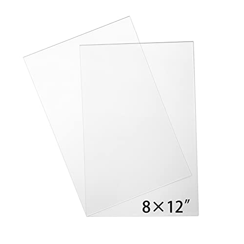 4 парчиња акрилни чаршафи, чисти, 8x12 транспарентен акрилен плексиглас лист, акрилна табла, листови со плексиглас луцит со заштитна