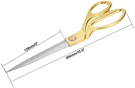 Извори мапа 1 парчиња 10,5 Своси ножици за шиење ножици од не'рѓосувачки челик, златен тон