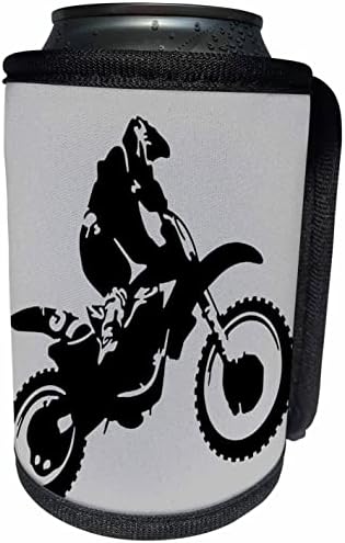 3Drose Motor X Dirt Bike Montone Vector Art Black Design - може да се лади обвивка за шише