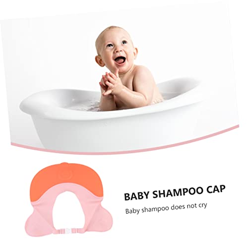 Toyvian шампон капа капа за деца за новороденче бања капа за бебиња шампон капа за безбедност маска ПП бебе