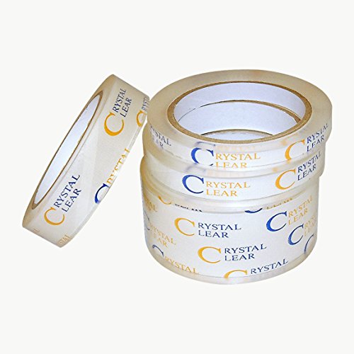 JVCC Crystal Clear Book Tape: 1/4 in. X 72 yds.