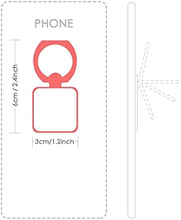 Симбол на месечината тотем образец форма на квадратни мобилни телефони прстен држач за држач за заграда Универзален подарок за поддршка
