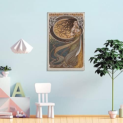Уметнички постер сликање платно медуза слики за спална соба wallидни уметнички слики платно wallид декор дома украс дневна соба декор естетски
