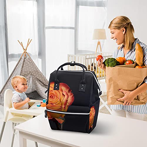 Торби за Торби од портокалова Роза Пелена Ранец За Мумии Торба За Пелени Со Голем Капацитет За Нега На Нега На Бебиња