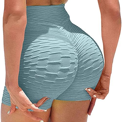 Хеланки за жени со високи половини летни шорцеви секси задникот за кревање хеланки женски јога панталони фустани модни шорцеви