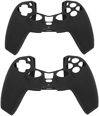 Контролер на игри Шарен дизајн Дизајн отпорен на мека удобна 2PCS Заштита на кожата на кожата силиконски куќиште против испарување за PS5 GamePad
