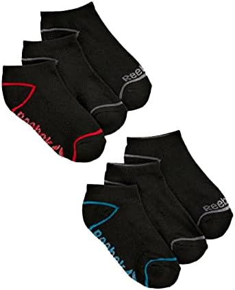Куполи за момчиња Reebok, 6 пакувања за чорапи со ниско ниво со големина S-l