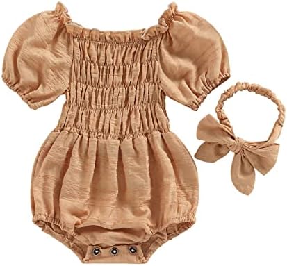 Ново девојче девојче ромпер фустан плетиран чипка облека бебе бохо врвови летни облеки