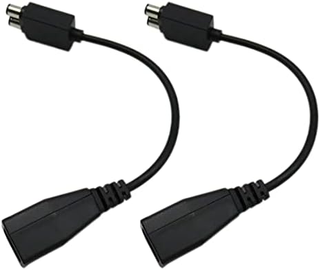 Unbrelly Нови 2 компјутери црни AC за напојување за напојување со приклучок за напојување Адаптер кабел за кабел се вклопува за Microsoft Xbox