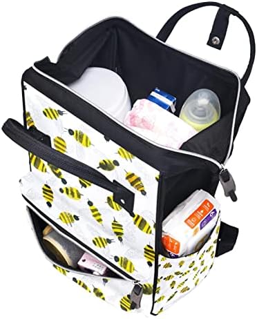 Летечки Пчели Торба За Пелени Ранец Торби За Менување Пелени За Бебиња Мултифункционална Торба За Патување Со Голем Капацитет
