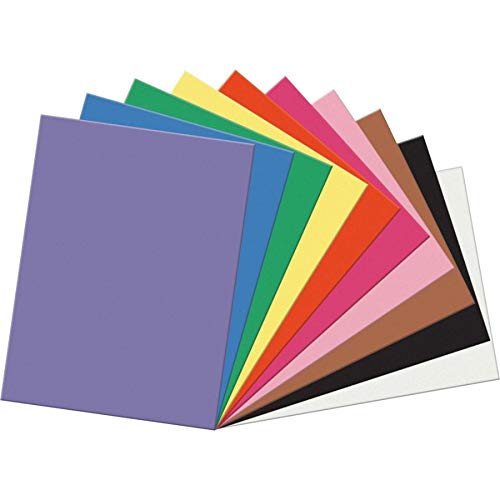 Градежна хартија за тешка категорија на Sunworks, 18 x 24 инчи, разновидни бои, пакет од 50