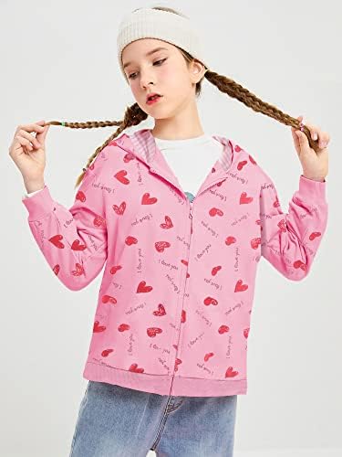 Девојчето ДДСОЛ ДОДЕЛЕН ДЕЦА Зип Худи Диносаурус јакна со качулка со срцев дуксер есен зимски дете со долги ракави кошула пулвер врвот на врвот
