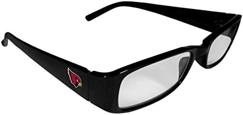 NFL Arizona кардинали Унисекс печатени очила за читање, +2,25, црна, една големина