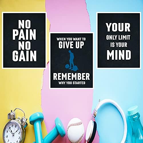 Постери за теретани за украси за домашни теретани, мотивациони постери за теретана, постери за вежбање за домашна салата, мотивациски