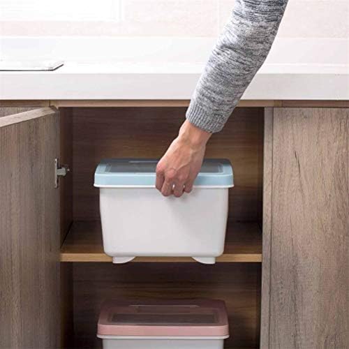 Кутија за складирање на кујна со кујна од кујна кујна кутија со жито кутија големи запечатени пластични брашно кутии/сина боја