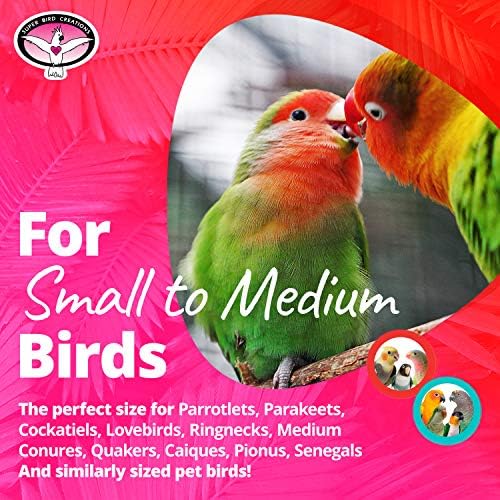 Супер птици креации SB1090 Nibbles 'N чипс играчка за птици, мала/средна големина на птици, 8,5 x 3 x 1,5