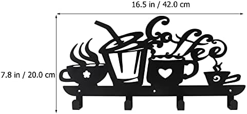 Кабилок закачалка куки wallид монтиран чаша метална кафе метата чаша решетката wallид монтиран кафе за кафе со кафе -чај чаша чаша