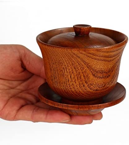 Moyishi рачно изработено природно дрвен дрвен дрвен чај сет Гаиван 200мл