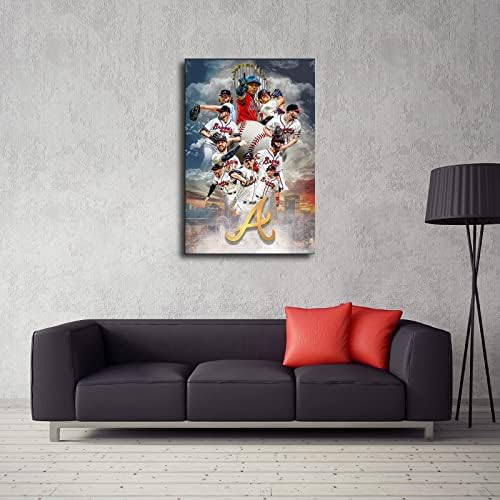 Атланта Храбри Бејзбол првенство Постер Спорт платно платно wallидна уметност слика печатена уметност декорација дневна соба постер
