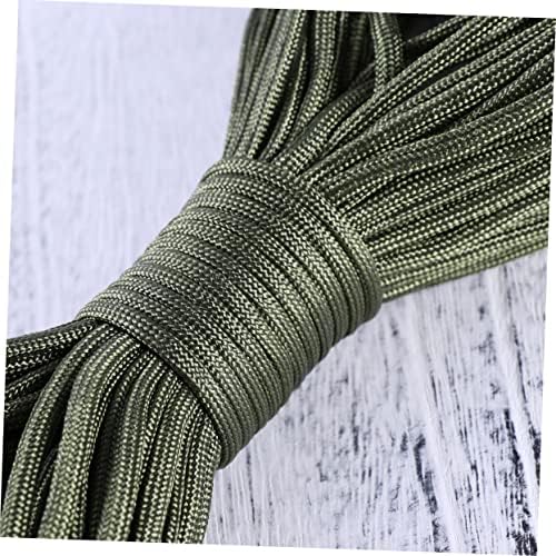 InOomp Survival Parachute кабел јаже плетенка плетенка на отворено заживување на падобран јаже на отворено зелено