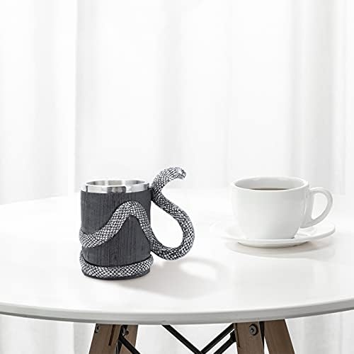 Jојофуни змија кафе чаша чаша кобра чаши за пиење, не'рѓосувачки челик пиво кригла еспресо чаша пијалок чаша за млеко кафе сладолед чај сок