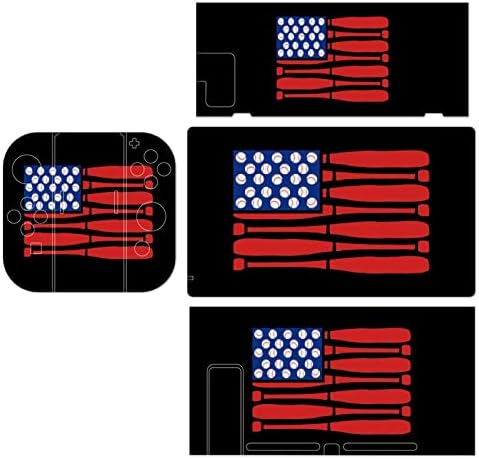 Американско знаме бејзбол налепница за убава шема на кожата целосна завиткана кожа заштитна кожи за прекинувач за прекинувач