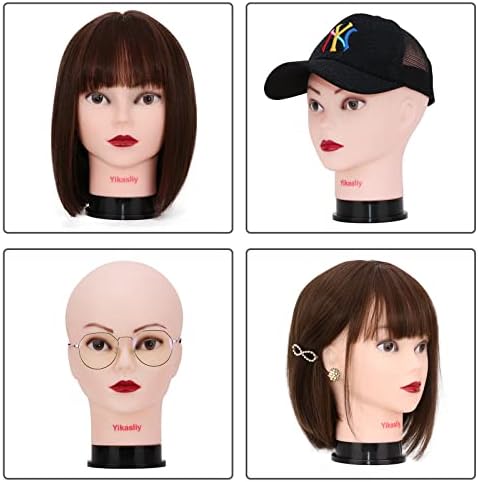 Yikasliy bald mannequin глава за перики професионална козметологија женски стиропор за манекенски тренинг маникин модел кукла