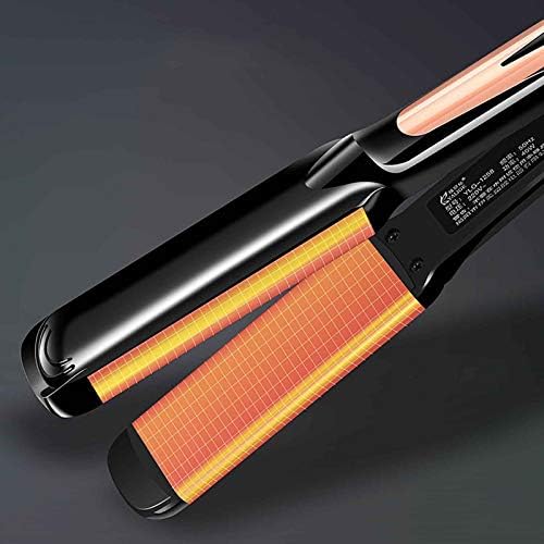 Термостатска сплит со двојна намена за преносни виткари за коса за права коса и виткање железо, LED светлосен дисплеј, дизајн против