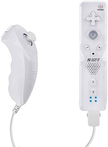 Далечински контролер на Antcool Wii и контролер на Nunchuck компатибилен за Wii & Wii U конзола засновано сензор за движење плус